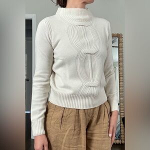 D. Exterior Cashmere Blend Mock Neck Sweater